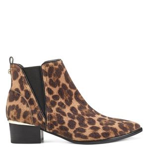 Nine West Harty Faux Calf Hair Chelsea Booties